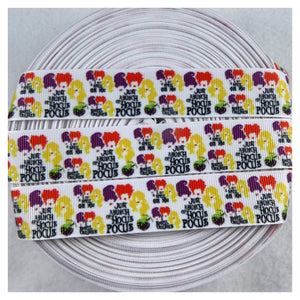 Ribbon by the Yard - Sanderson Sisters on White