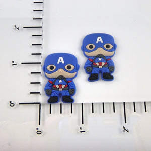 Set of 2 - PVC Resin - Captain America Full Body Smaller