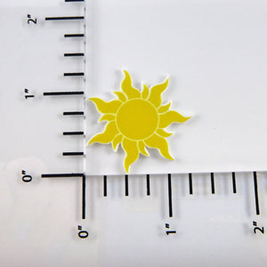 Set of 2 - Planar Resin - Rapunzel Flaming Yellow Sun