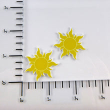 Load image into Gallery viewer, Set of 2 - Planar Resin - Rapunzel Flaming Yellow Sun
