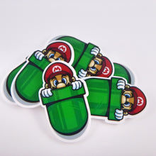 Load image into Gallery viewer, Set of 2 - Planar Resin - Mario in a Warp Pipe - Super Mario Brothers
