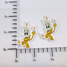 Load image into Gallery viewer, Set of 2 - Planar Resin - Lumiere - Candlestick - Beauty and the Beast

