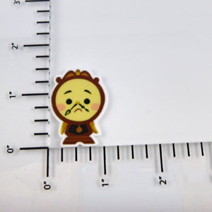 Set of 2 - Planar Resin - Cogsworth - Clock - Beauty and the Beast
