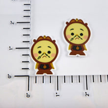 Load image into Gallery viewer, Set of 2 - Planar Resin - Cogsworth - Clock - Beauty and the Beast
