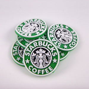 Set of 2 - PVC Resin -  Starbucks Logo - Small