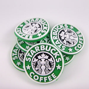 Set of 2 - PVC Resin -  Starbucks Logo - Small