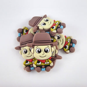 Set of 2 - PVC Resin -  Woody Full Body Cutie - Toy Story - Cowboy
