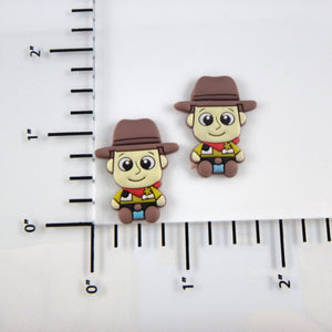 Set of 2 - PVC Resin -  Woody Full Body Cutie - Toy Story - Cowboy