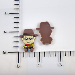 Set of 2 - PVC Resin -  Woody Full Body Cutie - Toy Story - Cowboy