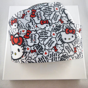 Ribbon by yard - 3" Hello Kitty on White