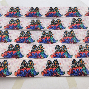 Ribbon by the yard - Chip & Dale with Berries