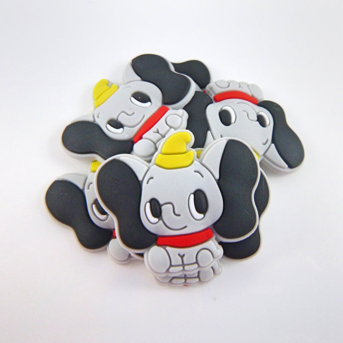 Set of 2 - PVC Resin -  Dumbo Grey