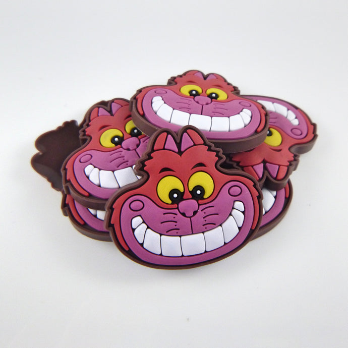 Set of 2 - PVC Resin -  Cheshire Cat on Brown