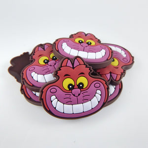 Set of 2 - PVC Resin -  Cheshire Cat on Brown
