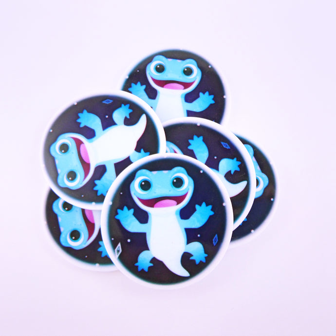 Set of 2 - Planar Resin - Frozen 2 - Bruni - Salamander - Lizard - Round