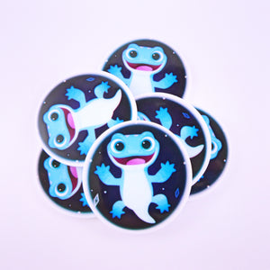 Set of 2 - Planar Resin - Frozen 2 - Bruni - Salamander - Lizard - Round