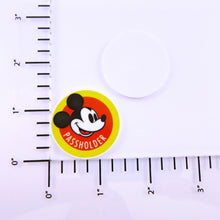 Load image into Gallery viewer, Set of 2 - Planar Resin - Mickey Annual Passholder Yellow Circle
