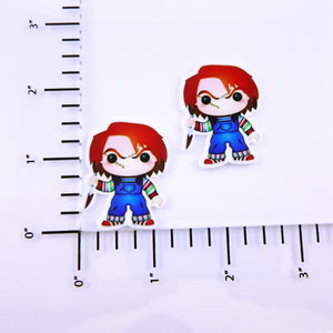 Set of 2 - Planar Resin - Chucky - With Knife - Child's Play - Horror Character