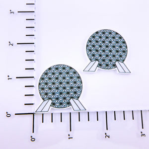 Set of 2 - Planar Resin - EPCOT Ball