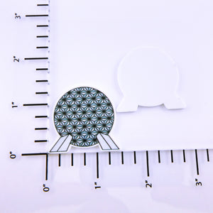 Set of 2 - Planar Resin - EPCOT Ball