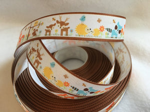 Ribbon by the Yard - Forest Animals - Woodland Creatures