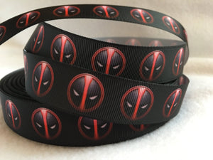 Ribbon by the Yard - Deadpool - Merc with the Mouth