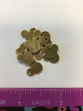 Load image into Gallery viewer, Set of 10 - Mouse Head Charms - Gold Tone
