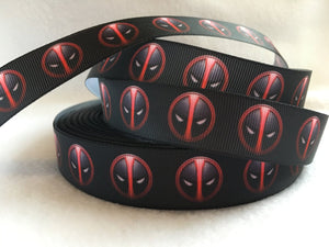Ribbon by the Yard - Deadpool - Merc with the Mouth