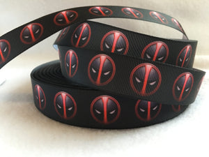 Ribbon by the Yard - Deadpool - Merc with the Mouth