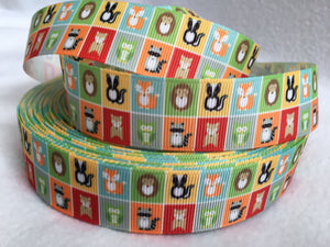 Ribbon by the Yard - Jungle Animals Ribbon