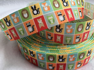 Ribbon by the Yard - Jungle Animals Ribbon