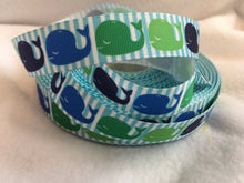 Load image into Gallery viewer, Ribbon by the Yard - Whale Ribbon
