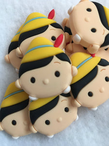 Set of 2 - PVC Resin - Pinocchio - Real Boy