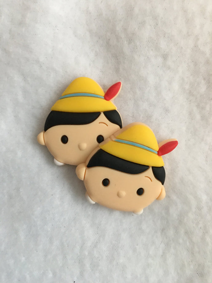 Set of 2 - PVC Resin - Pinocchio - Real Boy