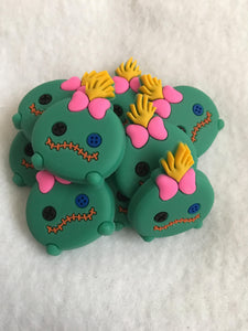 Set of 2 - PVC Resin - Scrump - Stitch - Dark Green