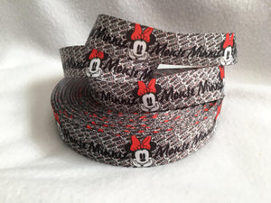 Ribbon by the Yard - Minnie Mouse Ribbon