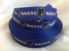Load image into Gallery viewer, Ribbon by the Yard - Maryland - Baltimore - Ravens - Football
