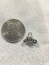 Load image into Gallery viewer, Set of 10 - Carriage Charms - Bright Silver Color
