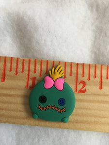 Set of 2 - PVC Resin - Scrump - Stitch - Dark Green
