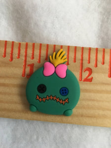 Set of 2 - PVC Resin - Scrump - Stitch - Dark Green