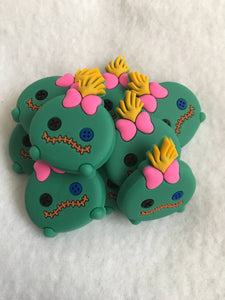 Set of 2 - PVC Resin - Scrump - Stitch - Dark Green