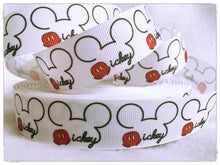 Load image into Gallery viewer, Ribbon by the Yard - Mickey Outline Ribbon
