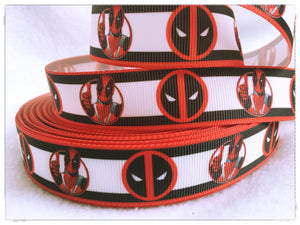 Ribbon by the Yard - Deadpool - Merc with the Mouth