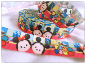 Ribbon by the Yard - Tsum Tsum Ribbon - Mickey and Minnie