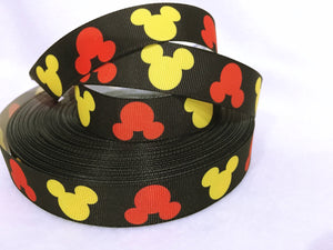 Ribbon by the Yard - Mickey Head Ribbon