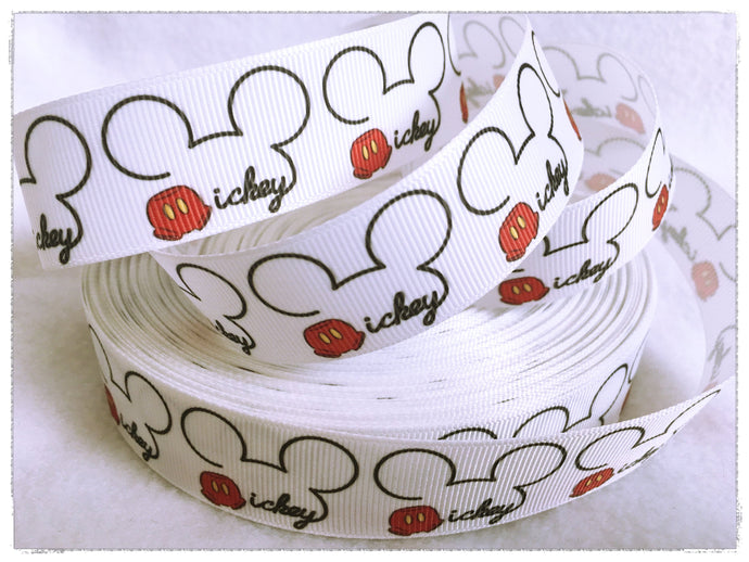 Ribbon by the Yard - Mickey Outline Ribbon