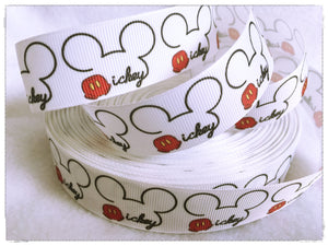 Ribbon by the Yard - Mickey Outline Ribbon