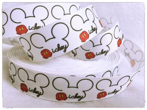 Ribbon by the Yard - Mickey Outline Ribbon