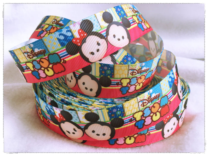 Ribbon by the Yard - Tsum Tsum Ribbon - Mickey and Minnie
