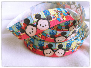 Ribbon by the Yard - Tsum Tsum Ribbon - Mickey and Minnie